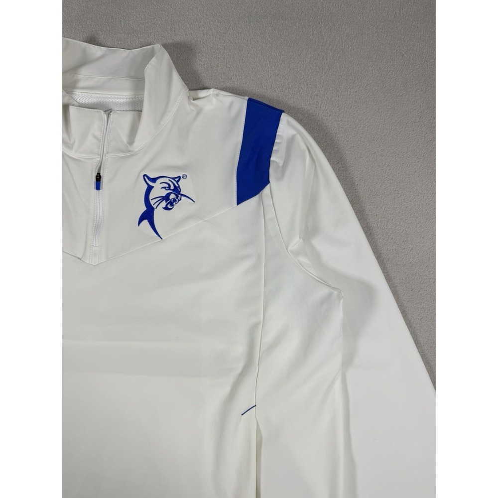 Nike Team Quarter-Zip Pullover Jacket White Blue Mens XL Dri-FIT - Picture 5 of 16